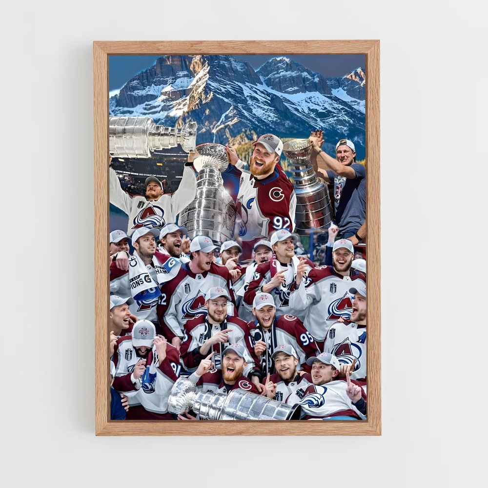 Poster La Victoire des Avalanche – affiche Hockey sur glace (vue 4)